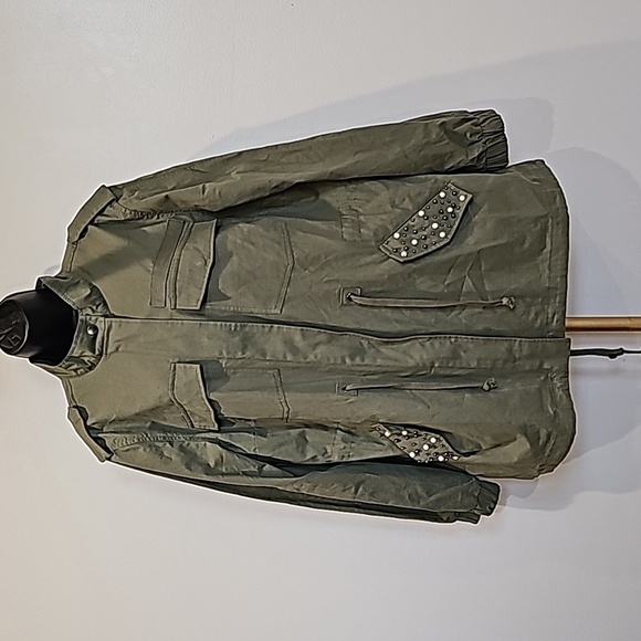 ellos Jackets & Blazers - Ellos army green light ja ket size 18 studs